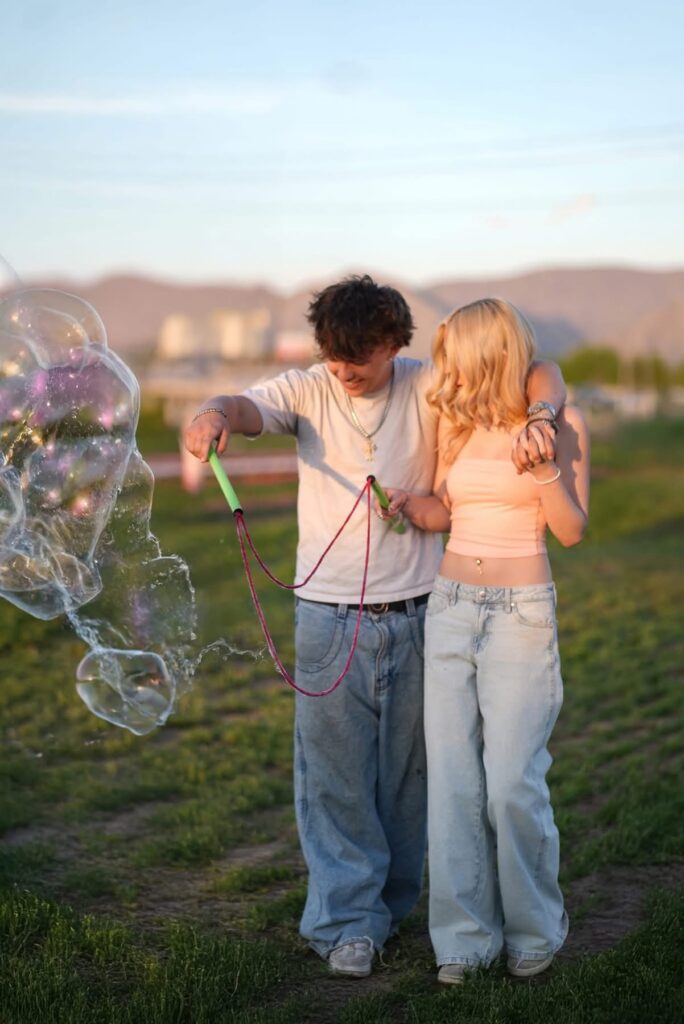 Bubbles at Utah Tulip Festival